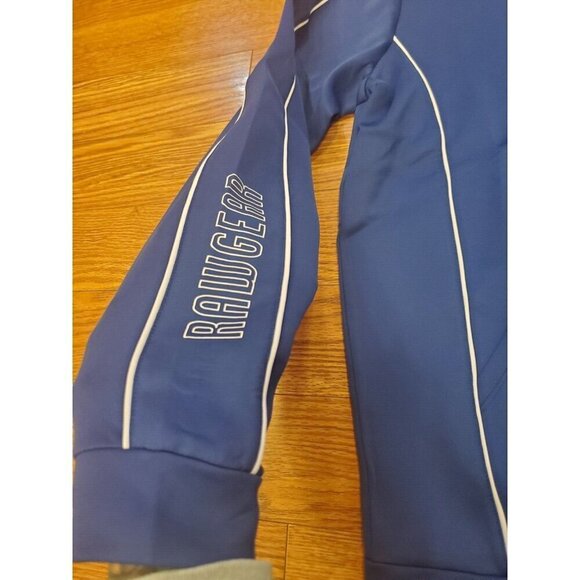 Rawgear Hoodie Zip-up Jacket Men's M Royal Blue Athletic Track Gym #RG507 NWT - Picture 6 of 11